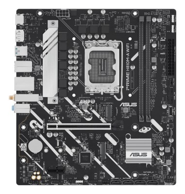 Asus PRIME H810M-A WIFI, Intel LGA1851, MicroATX, 2xDDR5, PCI Express, 2xM.2 + SATA3, HDMI/DP, GigaLAN, WiFi 7, Bluetooth 5.4, Aura Sync RGB#2