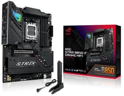 Asus ROG STRIX B850-F GAMING WIFI7 NEO, AMD AM5, ATX, 4xDDR5, PCI Express, 4xM.2 + SATA3 RAID, HDMI/DP, USB-C, 2.5Gbe LAN, WiFi 7, Bluetooth 5.4, Aura Sync RGB