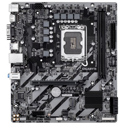 Gigabyte H810M H, Intel LGA1851, MicroATX, 2xDDR5, PCI Express, M.2 + SATA3, VGA/HDMI, LAN, RGB Fusion#2