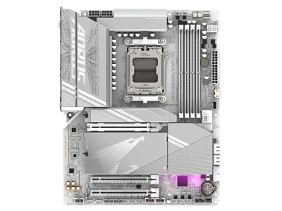 Gigabyte X870 AORUS ELITE ICE WIFI7, AMD Socket AM5, ATX, 4xDDR5, 3xPCI Express, 4xM.2 + SATA3 RAID, HDMI/2xUSB4, 2.5GbE LAN, WiFi 7, Bluetooth 5.4, RGB Fusion#2
