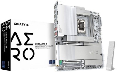 Gigabyte Z890 AERO D, Intel LGA1851, ATX, 2xPCI Express, 4xDDR5, 4xM.2 + SATA3 RAID, HDMI/2xTB5, 2x10GbE LAN, WiFi 7, Bluetooth 5.4, RGB Fusion
