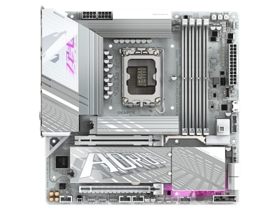 Gigabyte Z890M AORUS ELITE WIFI7 ICE, Intel LGA1851, MicroATX, 2xPCI Express, 4xDDR5, 3xM.2 + SATA3 RAID, DP/TB4/USB-C, 2.5GbE LAN, WiFi 7, Bluetooth 5.4, RGB Fusion#2