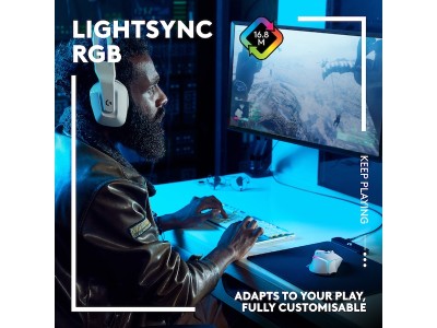 Logitech G502 X Plus Lightspeed Wireless, 25600 dpi, 13 programmerbara knappar, HERO 25K-sensor, RGB - Vit/Premium#5