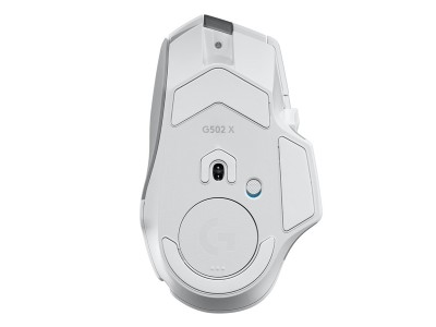 Logitech G502 X Lightspeed Wireless, 25600 dpi, 13 programmerbara knappar, HERO-sensor, RGB - Vit#7