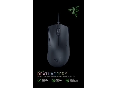 Razer DeathAdder V3, 30000 dpi - Svart#2