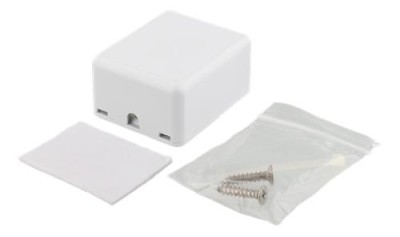 Kontaktdon vägguttag Deltaco utanpåliggande 1-port VIT#2