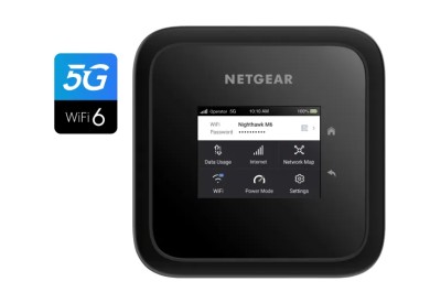 Trådlös 5G Portabel Router Netgear Nighthawk M6 5G, WiFi 6E, AXE3600, batteri, SIM-slot