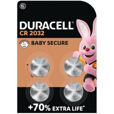 Duracell Batterie Knopfzelle CR2032 3.0V Lithium 4St.