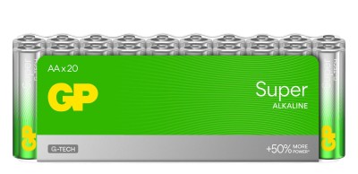 Batteri GP Super Alkaline AA, LR06, 20-pack