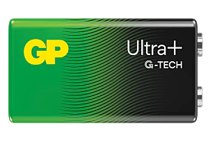 Batteri GP Ultra Plus 9V alkaliskt, 6LF22, 1-pack