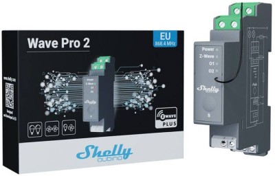 Shelly Wave Pro 2, 2-kanals relä, max 25A, Z-Wave#3
