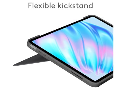 Logitech Combo Touch till iPad Air 11-tum M2, bakbelyst tangentbord med styrplatta, nordiskt - Grå#5