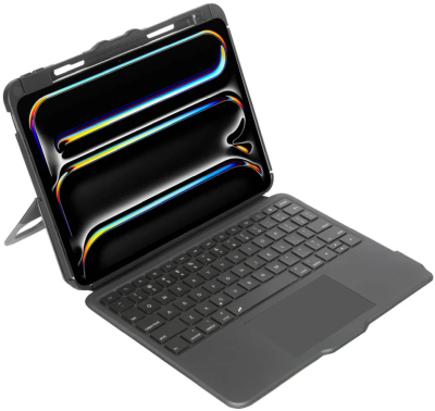 Targus VersaVu Bluetooth Keyboard Case till iPad Pro 11-tum M4, roterande, pennhållare - Svart#1