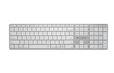 Hyper HyperSpace Next Bluetooth Wireless Keyboard, PC/Mac/Chrome/iOS, bakbelyst, laddningsbart via USB-C, nordiskt