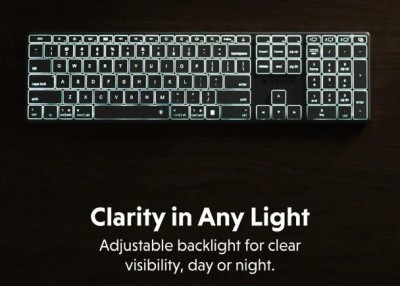 Hyper HyperSpace Next Bluetooth Wireless Keyboard, PC/Mac/Chrome/iOS, bakbelyst, laddningsbart via USB-C, nordiskt#4