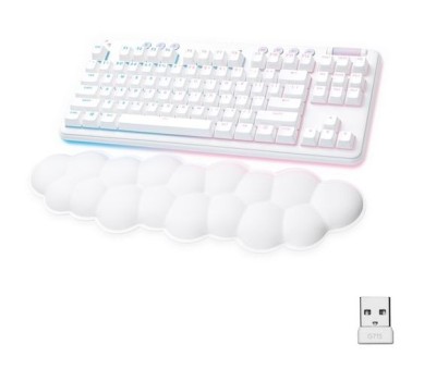 Logitech G715 Lightspeed Wireless TKL Linear, mekaniskt, nordiskt, RF/Bluetooth - Vit