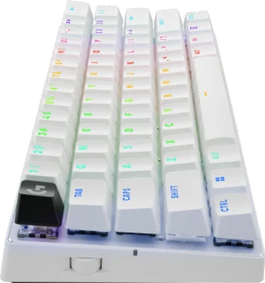 Logitech G Pro X 60 Lightspeed, TKL 60%, optiskt Tactile, LightSync RGB - Vit#3