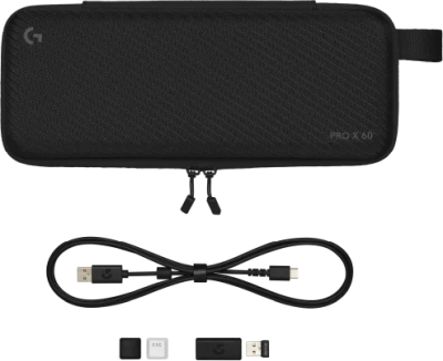 Logitech G Pro X 60 Lightspeed, TKL 60%, optiskt Tactile, LightSync RGB - Vit#6