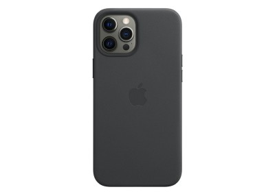 Apple läderfodral med MagSafe till iPhone 12 Pro Max - Svart