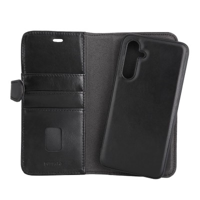 Plånboksfodral BUFFALO Samsung A55 5G, 3 st kortfack + sedelficka, 2-in-1 magnetskal - Svart#4