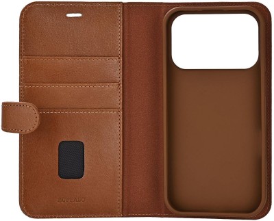 Plånboksfodral BUFFALO Leather 2in1 3 card MagSeries iPhone 17 Pro - Brun#3