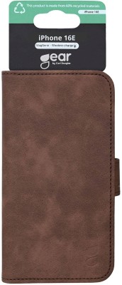Plånboksfodral GEAR Classic 3 card Recycled MagSeries iPhone 16e/17e - Brun#2