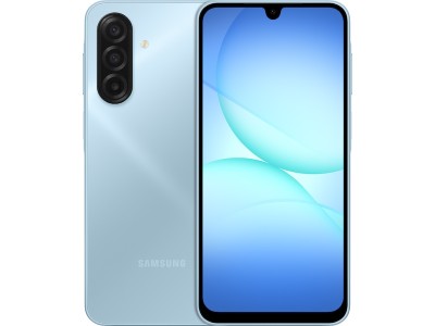 Samsung Galaxy A17 4G/LTE, 128 GB, 6.7" FHD+ 90Hz, 50/5/2/13 Mpixel, MicroSD, Dual SIM, Android - Ljusblå