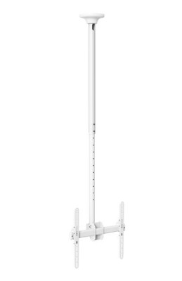 Takfäste HI-ND Ceiling Mount and Telescope pipe, för skärm 32-65", 100-160cm, VESA 200x200-400x400mm, max 50 kg - Vit