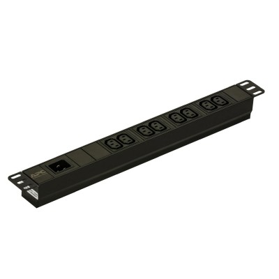 APC Easy Basic Rack PDU EPDU1016B - Kraftdistributionsenhet (kan monteras i rack) - AC 200/208/230 V - 3680 VA - ingång: IEC 60320 C20 - utgångskontakter: 8 (power IEC 60320 C13) - 1U - 2.5 m sladd - svart - för P/N: SCL500RMI1U, SMX1500RM2UCNC, SMX2KR2UX