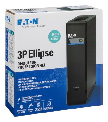 Eaton 3P Ellipse 1300 USB DIN, 1300VA/840W, 4 utgångar#5