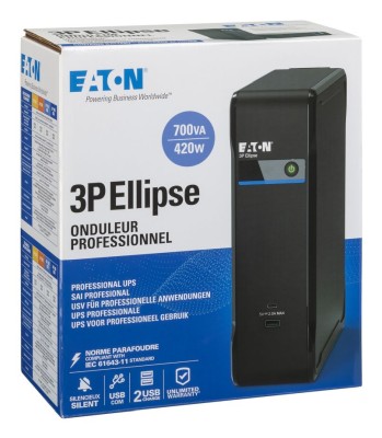 Eaton 3P Ellipse 700 USB DIN, 700VA/420W, 4 utgångar#6
