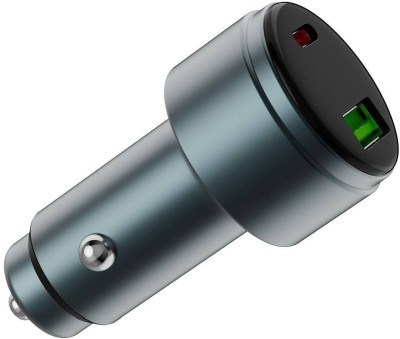 CoreParts billaddare med 1xUSB-C (65W) och 1xUSB-A (18W), cigguttag 12V