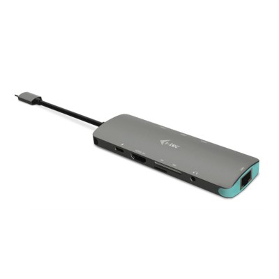 Hub USB-C till 3USB3/HDMI-4K30/GLAN/ljud PD-100W svart I-tec