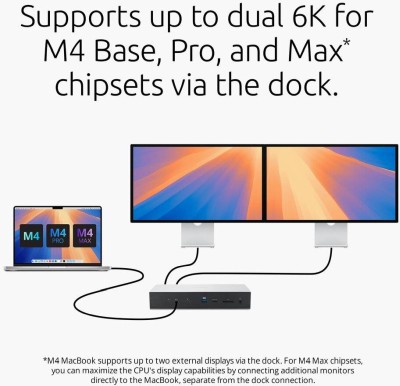 USB-C dockningsstation Kensington SD5000T5 EQ Thunderbolt 5 Docking Station, Triple 4K@144Hz Thunderbolt5, 2.5GbE LAN, 3xUSB 3.2, kortläsare SD/MicroSD#7