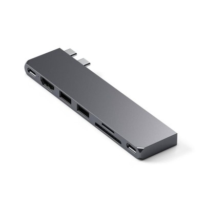 Satechi USB-C Pro Hub Slim - Rymdgrå