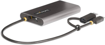 Adapter StarTech.com, USB-C/USB-A till 2xHDMI 4K@60Hz, 100W PD Pass-Through, 0,3 meter kabel#2