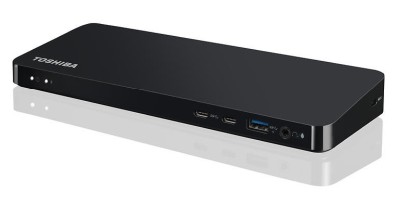Toshiba Thunderbolt 3 Dock, USB-C dockningsstation med VGA/HDMI/DP/MiniDP/USB 3.0/LAN - Svart