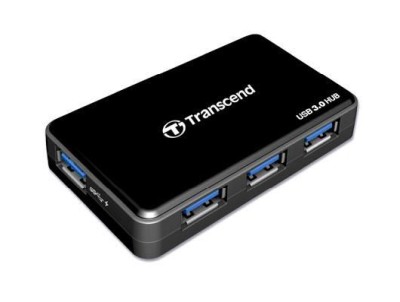 Hub USB 3.0 4-portar inkl nätadapter Transcend