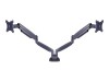 Bordsfäste Multibrackets M Deskmount Gas Spring Dual, 2 skärmar 15-27" - Svart