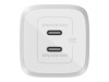 AC-adapter Belkin Boost Charge Pro 45W, Dual USB-C GaN Wall Charger med PPS - Vit#2
