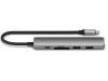 Hub USB-C USB3/USB2/HDMI-4K60/GLAN 2kortläsare USB-C PD-100W rymdgrå Satechi 6-in-1 USB-C Slim Multiport Adapter - Space Grey#2