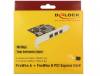 DeLOCK PCI Express Card 3xFireWire800 + 1xFireWire400 (internt)#5