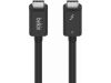 Belkin Connect Thunderbolt 4 kabel 1m (svart) Passiv, PD upp till 100W, överföringshastighet 40 Gbps, bakåtkompatibel#4