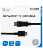 DisplayPort till HDMI-kabel, 4K@30Hz, DP 1.2, 3 meter - Svart#2