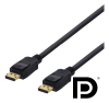 DisplayPort-kabel, DP 1.2, 4K@60Hz, 3 meter - Svart#1