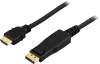 DisplayPort till HDMI-kabel, 4K@30Hz, 1 meter - Svart