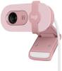 Logitech Brio 100, 1080p@30fps, sekretessskydd, USB - Rosa