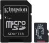 Micro Secure Digital SDHC 32 GB Kingston Industrial pSLC, 100/80 MB/sek, Class 10, UHS-I U3, V30, A1, inkl. SD-adapter