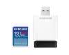 Secure Digital SDXC 128 GB Samsung PRO Plus, 180/130 MB/sek, UHS-I U3 Class10 A2 V30, inkl. USB-A SD-kortläsare