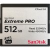 CFast 2.0 512 GB Sandisk Extreme Pro, 525/450 MB/sek